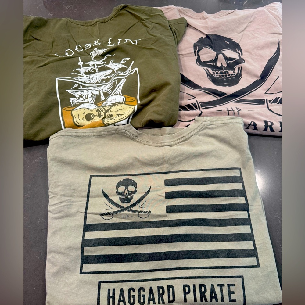 3x Haggard Pirates San Diego Brand Shirts for Men